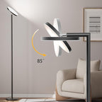 Upgraded Floor Lamps for Living Room, 32W 3000LM Super Bright LED Torchiere Floor Lamp with Remote & Touch Control, 69" Dimmable Tall Standing Lamp with 350°Rotating Head for Reading Office Bedroom
