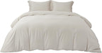 Bedsure 100% Rayon Derived from Bamboo Duvet Cover Queen Size - Lightweight Silky Cooling Comforter Cover Set for Hot Sleepers, Breathable & Moisture-Wicking Bedding Set, Linen