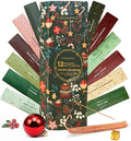 Folkulture Christmas Incense Sticks | Pack of 240 Organic Incense | 12 Days of Christmas Advent Calendar 2025 | Non-Toxic, Slow Burning Insense for Gifts for Women