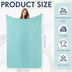 Shimeyao 24 Packs Fleece Throw Blanket Soft Warm Lightweight Fleece Blanket Cozy Throw Bulk for Bed Couch Sofa Home Office Wedding Gifts Suitable for Seasons, 50 x 60 Inches (Cool Color)