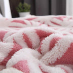 LOMAO Sherpa Fleece Blanket Fuzzy Soft Throw Blanket Dual Sided Blanket for Couch Sofa Bed (Pink, 90''x90'')