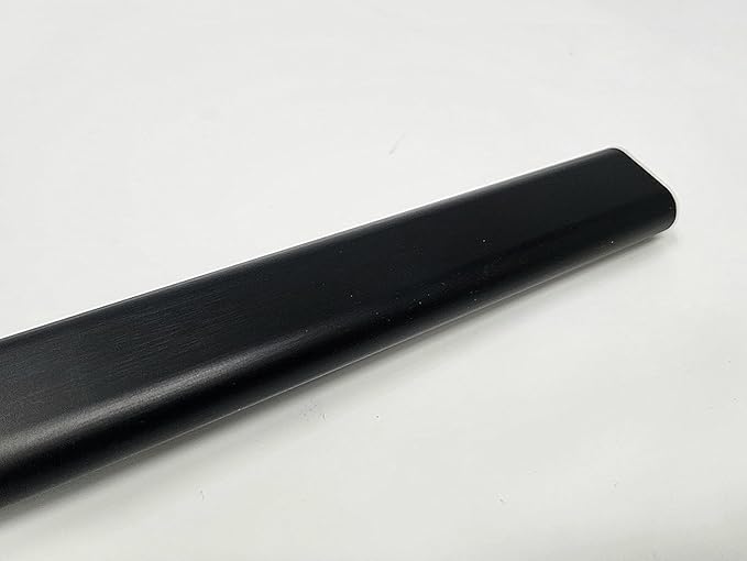 6-Case Pack 8 Feet Long Oval Wardrobe Closet Tubing Rods Application Clothes Hanging - 96 Inch Length Matte Black