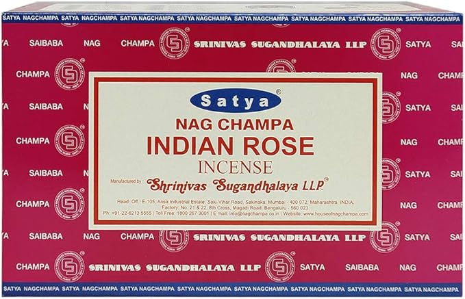 Indian Rose Incense Sticks and Incense Stick Holder Bundle Insence