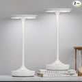 2 Pack LED Rechargeable Cordless Table Lamps, Portable Outdoor Battery Operated 3 Color Stepless Dimming Tables Light with Memory Function for Patio Restaurant Dining Room White