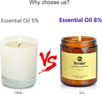 Aromatherapy Candles, Scented Candles, 7OZ Lavender Eucalyptus Candles Stress Relief and Relax for Home & Bedroom Gift for Women Birthday Christmas, Soy Wax Candle