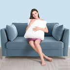AM AEROMAX 22 ×22 Throw Pillow Memory Foam Pillow Insert - Square Accent Pillow for Decorative Cushion Bed Couch Sofa - Non-Deforming Over Time