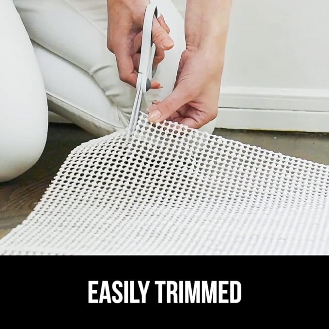 GORILLA GRIP Strong Rug Pad Gripper, 2x6 FT, US Designed, Grips Help Keep Area Rugs Safe and in Place, Slip and Skid Resistant Pads for Hard Floors, Under Carpet Mat Cushion and Hardwood Protection