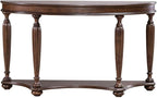 Liberty Furniture Allington Demilune Sofa Table for Living Room - Satin Sienna