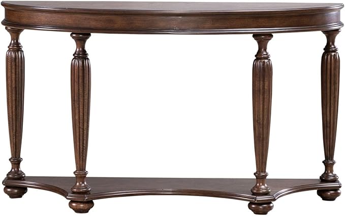 Liberty Furniture Allington Demilune Sofa Table for Living Room - Satin Sienna