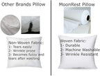 MoonRest® 16x16 Inch Synthetic Down Alternative Square Pillow Insert Form Stuffer for Sofa Shams, Decorative Throw Pillow, Cushion and Bed Pillow Stuffing - Hypoallergenic 16“X 16”