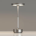 1 Pack Rechargeable Cordless Table Lamps, Portable 5000mAh Battery Table Light, 3 Color Stepless Dimming LED Table Light with Memory Function, for Outdoor/Dinner/Patio/Restaurant.(Silver)