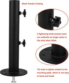 Universal Granite Umbrella Stand Tube, Stone Umbrella Tube Base for Outside, Heavy Duty Marble Flag Pole Stake Holder, Table Umbrella Tube Bracket,DIY Metal Tube Umbrella Mount