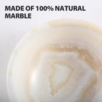 Koville Turkish Natural Marble Incense Holder, 5inch Incense Holders for Sticks, Sturdy Incense Burner Ash Catcher, Ideal for Meditation, Relaxing, Easy to Clean