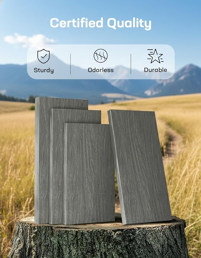 Marsail Farmhouse 8 Drawer Dresser, Wood Chest of Drawers with Natural Texture, Smooth Gliding Drawers, Versatile Storage Organizer Cabinet for Bedroom & Living Room, Grey