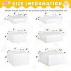 Leinuosen 6 Pcs Large Buffet Risers, 6 to 11 Inch Catering Dessert Table Risers Food Decorative Stands with hollow bottom for Catering Supplies, Party(White, Square)