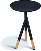 Lili Side Table – Modern Luxury End Table with Wood Top & Stainless Steel Rod Legs, Commercial Grade Quality for Living & Bedrooms