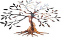 Olive Tree Metal Wall Art Wider Version