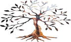 Olive Tree Metal Wall Art Wider Version