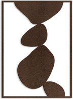 SIGNLEADER Metal Wall Art Decor Abstract Shapes Illustrations Modern Abstract Wall Sculpture Hangings Home Decoration for Living Room, Bedroom, Bathroom, Kitchen, Outdoor - 18" Bronze