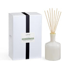 LAFCO New York Signature Reed Diffuser, Feu de Bois - 15 oz - Up to 9 Months Fragrance Life - Reusable, Hand Blown Glass Vessel - Natural Wood Reeds - Made in The USA