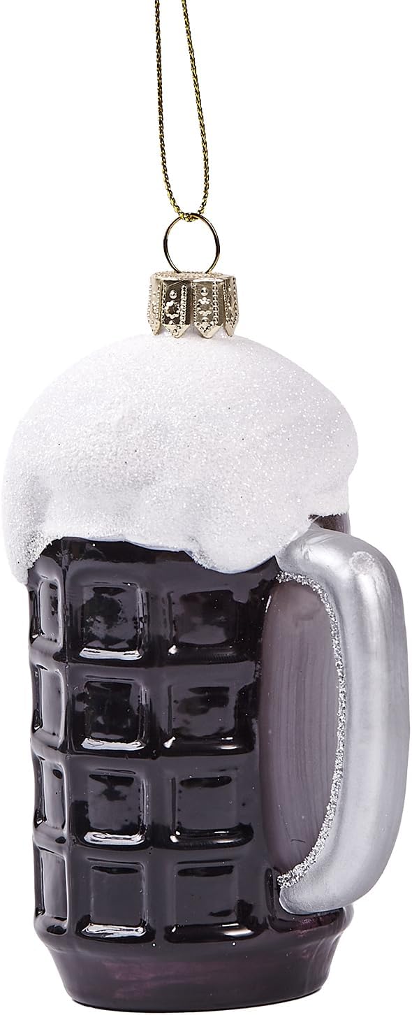 Funny Hanging Christmas Ornaments 2025 - Cheers Beer Glass Blown Cute Tree Decorations, 3D Premium Decorative Holiday Decor for Xmas Home Outdoor Window Centerpiece