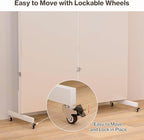 Full Length Stand Up Mirror on Wheels,63''×67'',Large Tri-Fold Floor Mirror with Stand,Movable 3-Way Full Length Standing Mirror for Gym, Dance Studio, Fitness Room, and Home (Silver)