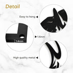 SIGNLEADER Metal Wall Art Decor Horse Minimalist Modern Abstract Wall Sculpture Hangings Home Decoration for Living Room, Bedroom, Bathroom, Kitchen, Outdoor - 24" Black