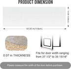 Uross Carpet Protector for Pets -3.6FT Transparent Plastic Under Door Cat Carpet Protector for Doorway, Anti Cat Scratch Mat, Stop Cats from Scratching