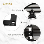 SIGNLEADER Metal Wall Art Decor Lighthouse Minimalist Modern Abstract Wall Sculpture Hangings Home Decoration for Living Room, Bedroom, Bathroom, Kitchen, Outdoor - 24" Black