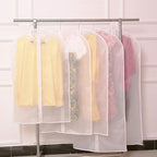 Bringsine Hanging Garment Bag Lightweight Clear Full Zipper Suit PEVA Moth-Proof Breathable Dust Cover for Closet Clothes Storage See-Through Travel Organizer Dress Pack of 5 (60x120CM)