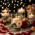 48 Pack 2 inch White Floating Candles Unscented Floating Candle for Centerpieces 5-6 Hours Burning 2” Floating Candle Bulk for Wedding Christmas