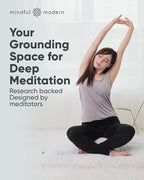 Mindful & Modern Zabuton Meditation Mat - Cotton Filled Yoga and Meditation Pad - Zabuton Meditation Cushion for Kneeling and Sitting Support - Large Rectangular Sitting Floor Pillow for Bench or Zafu