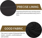 50 Pcs Black Washable Removable Universal for Wedding Party Dining Banquet Polyester Spandex Stretch Slipcovers Chair Covers