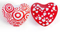 Crimson Love Heart Chimes, 2 Pack Handheld Stainless Steel Heart Bells with Hand-Painted Designs, Romantic Valentine’s Day Gift for Couples, Portable Relaxing Chime