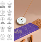 Folkulture Lavender & Chamomile Incense Sticks with Holder (100 Sticks)| Oud Luxury Incense Stick for Meditation, Aromatherapy, Prayer| No Charcoal,Organic,Non Toxic, 45 Mins, Long Burning