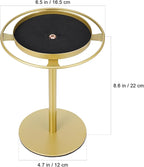 Sunglass Organizer Stand with Storage Tray, Gold Eyeglass Holder Rack for Desk, Home and Office Display, Metal Sunglass Rack Holder for Desktop Eyewear Storage