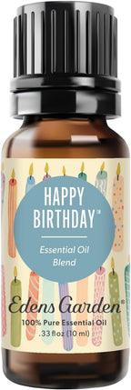 Edens Garden Happy Birthday Essential Oil Blend – Celebration Gift, 100% Pure Undiluted Aromatherapy for Parties, Birthdays & Natural Wellness – 10 ml (.33 fl oz)