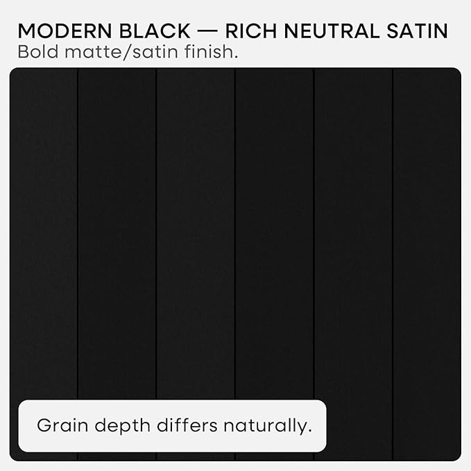Homeforia Black Floating Shelf 18 inch, High End Solid Real Wood 18inch Bathroom Floating Shelves for Wall Mounted, Black Wooden 18in Floating Shelves, Heavy Duty Bracket, 18 X 6.5 X 1.75 in, Set of 2