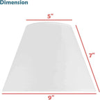 Aspen Creative 56030 Empire Uno Lamp Shade in Forest Green, 5" Top x 9" Bottom x 7" Slant Height, Slip UNO 33mm