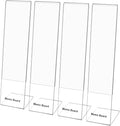 Monitor Memo Board Holder by Computer Screen Acrylic Sticky Note Stand Message Panel Reminder for Office, Pack of 4, Clear