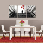 Novatique Graffiti Wall Art Banksy Canvas Wall Art Decor Modern Popular Little Girl Releasing Balloons Funny Graffiti Posters Home Decor for Bedroom Living Room,20" x 28" x 3pcs