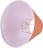 Aspen Creative 56004, Hardback Empire Transitional UNO Lamp Shade, Coral Orange, 4" Top x 10" Bottom x 7" Slant, Slip UNO 33mm