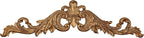 Salvatar Wall Art Topper | Large, Wide Doorway Design | Antique Aged Gold Metallic Finish | Openwork Acanthus Leaf Scrolls with Ornate Fleur De Lis | Hang Alone or Above A Door, Window, or Artwork