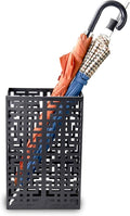 Umbrella Stand Rack for Entryway, Hollow Metal Holder, FreeStanding Storage Bin for Long Umbrellas, Holds 6-7, Black