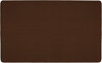 House, Home and More Skid-Resistant Carpet Indoor Area Rug Floor Mat - Chocolate Brown - 5 Ft X 8 Ft - Non Slip Rubber Backing, Stain Resistant, Dog Friendly, Living Room Bedroom Kitchen Entryway