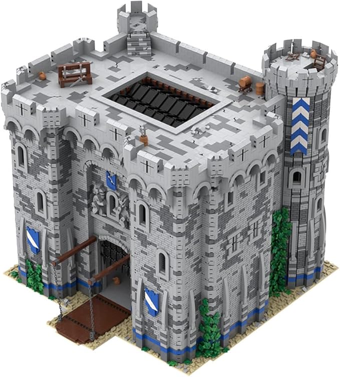 MOC-201635 Medieval Defense Castle Building Blocks Set, Modular Building Model Set 8036PCS for Adults, Collectible Display Model Gift (13214PCS)