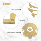 SIGNLEADER Metal Wall Art Decor - Soccer Trophy with Wings Minimalist Modern Abstract Wall Sculpture Hanging Home Decoration for Living Room, Bedroom, Bathroom, Kitchen, Studio, Outdoor - 24" Gold