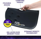 GSeat Ultra Orthopedic Gel and Foam Seat Cushion (Gray) – for Coccyx, Back, Tailbone, Prostate, Postnatal, and Sciatica Pain/Discomfort – Office, Car, Chair, Travel