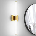 Ralbay 24inch Gold Bathroom Vanity Light Bar 22W Modern LED Vanity Lights Gold Bathroom Wall Mounted Light Fixtures Over Mirror(5500K White Light)