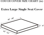 Sofa Covers Couch Covers for Sofa Pet Friendly Couch Cushion Covers Universal Sofa Covers Washable Stretch Slipcovers for Sectional Sofa (Texture Ivory White,Extra Large Single Seat Cover)